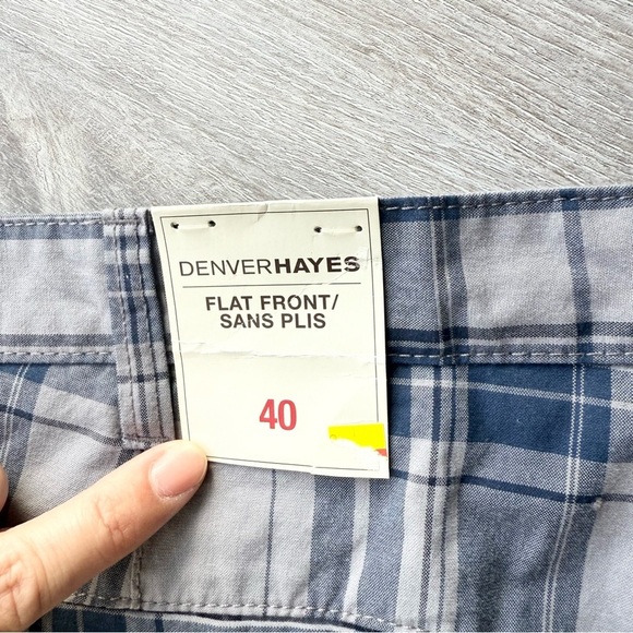 NWT Vintage Denver Hayes Plaid Flat Front Shorts - Picture 9 of 9